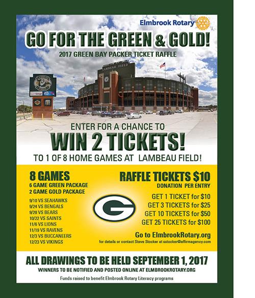 Last Chance to WIN Green Bay Packer Tickets!