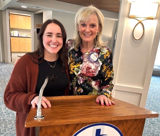 Taylor Walsh and Karen Spiegelberg