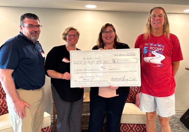 Trail Donation Check