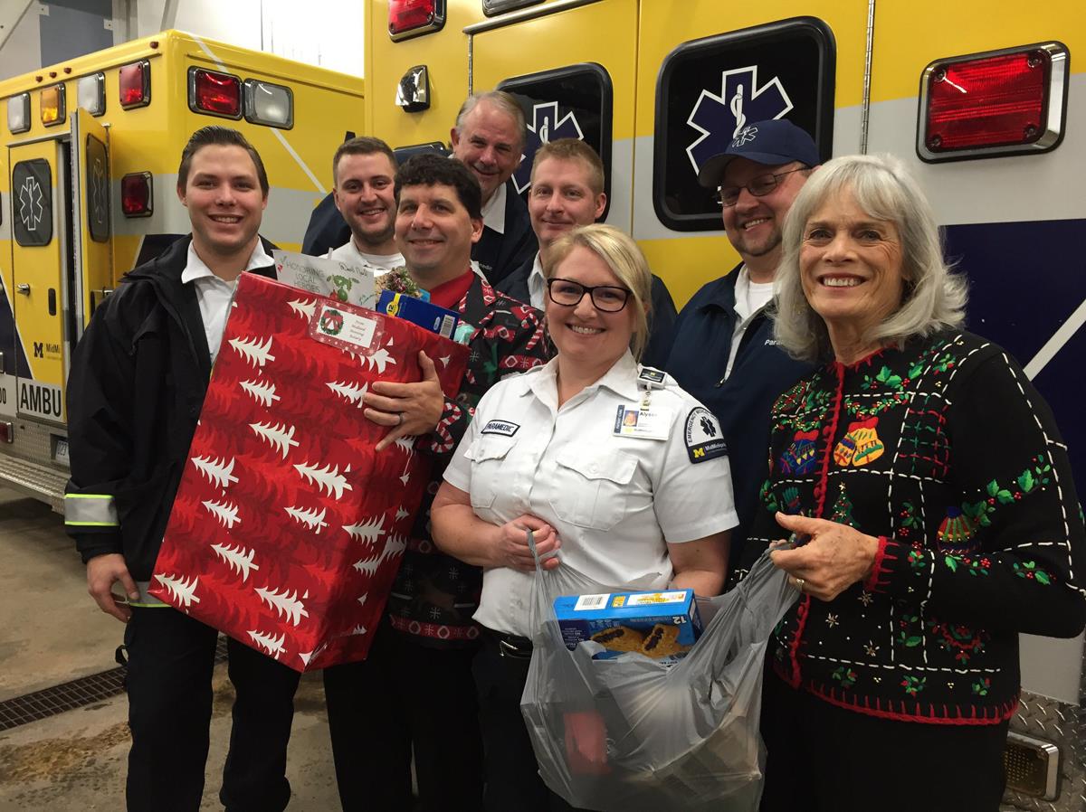 Club members delivered care packages, appreciation and cheer to first responders who were working during the Christmas and New Year holidays.
