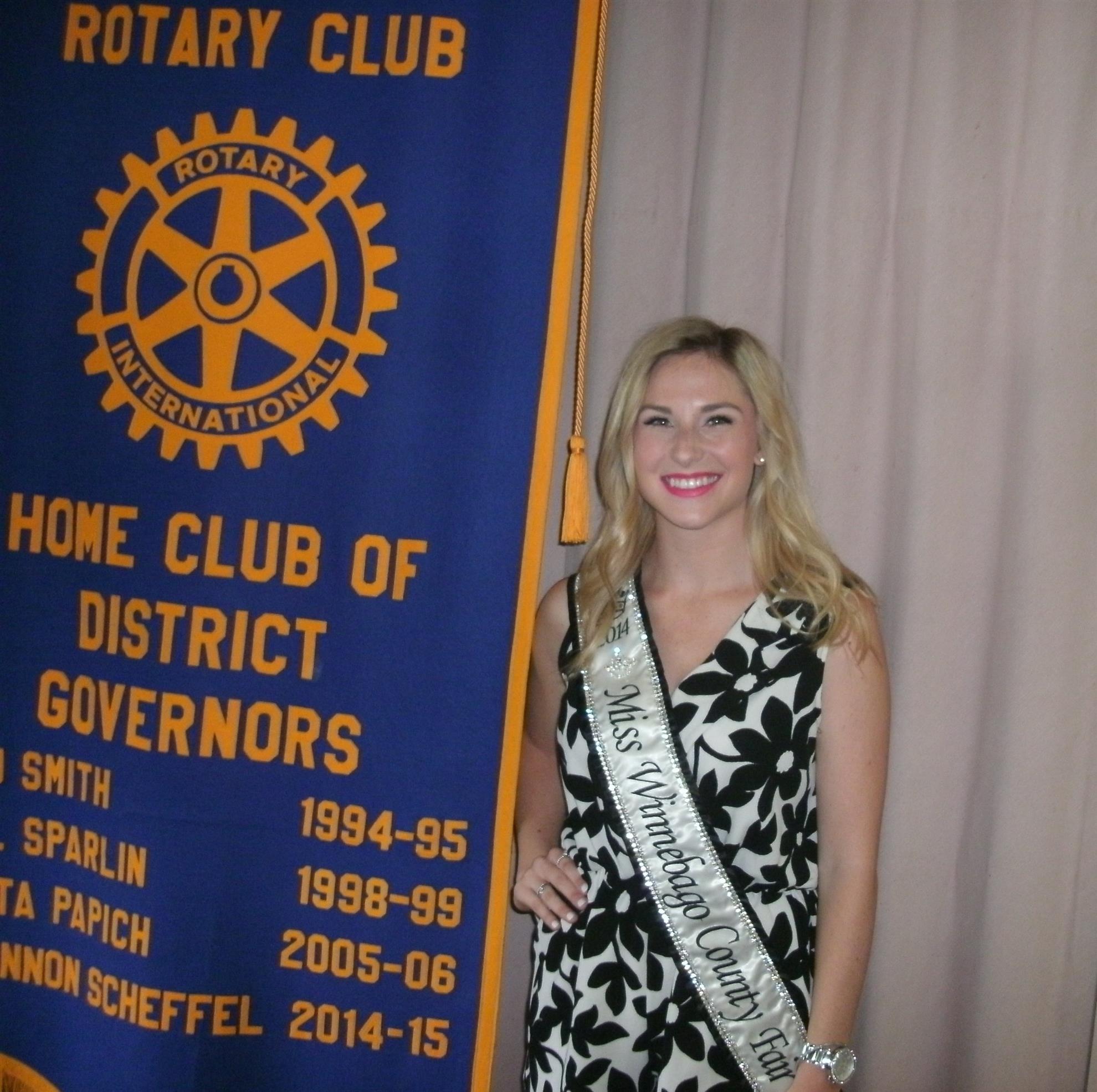 Miss 2014 Winnebago County Fair Queen! Loves Park Rotary Cub