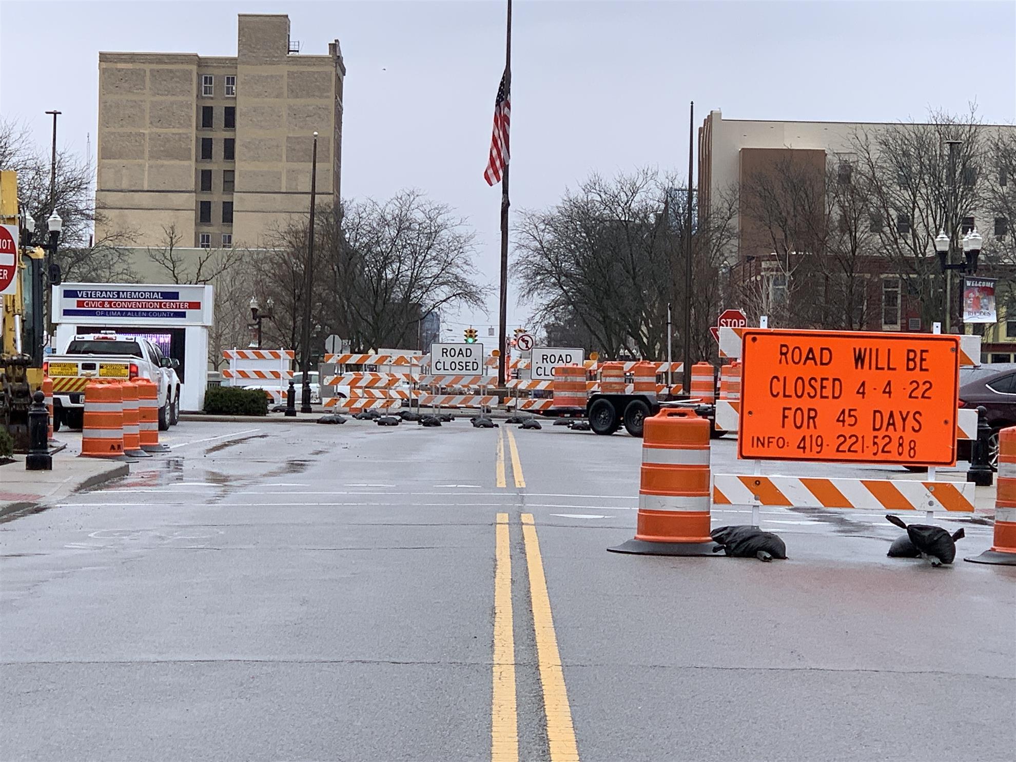Roundabout Construction Rotary Club Of Lima
