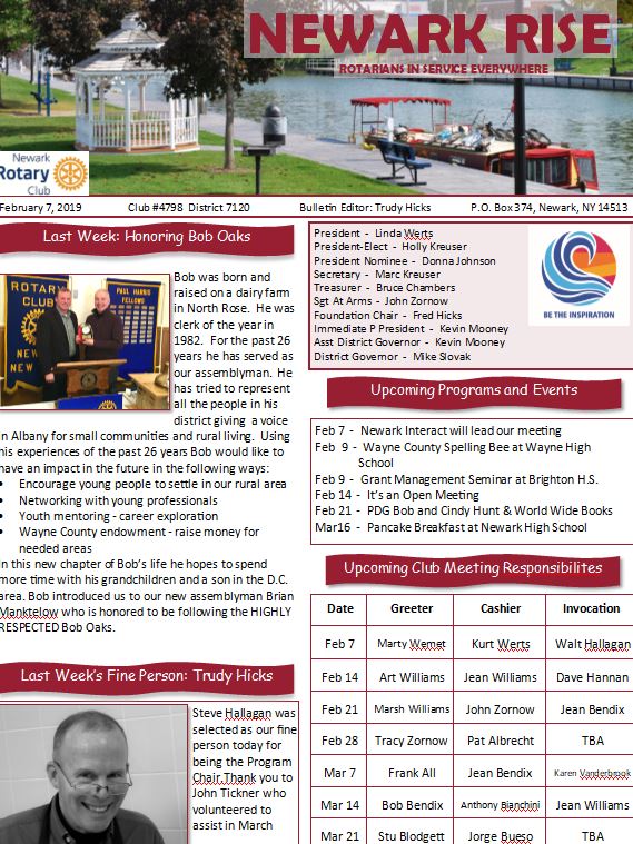 Club Bulletin