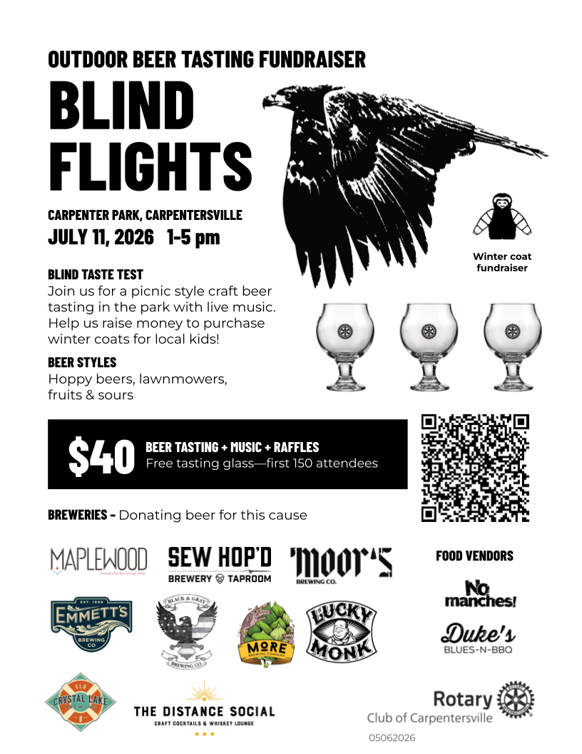 Blind Flights event flyer