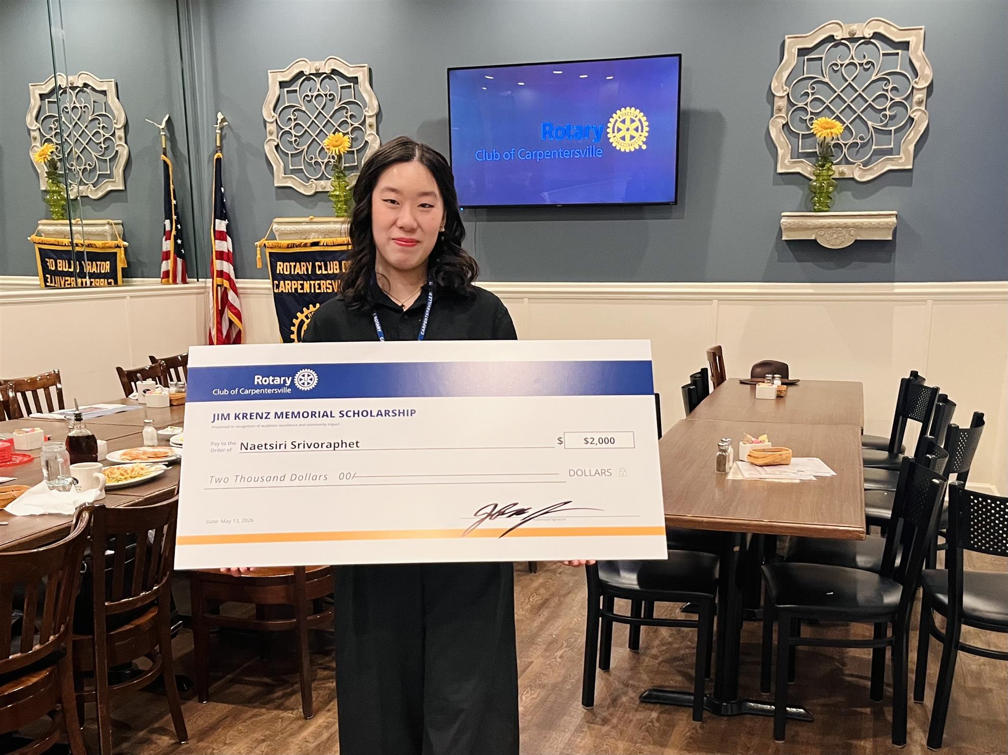 Naetsiri Srivoraphet, 2026 Jim Krenz Memorial Scholarship recipient