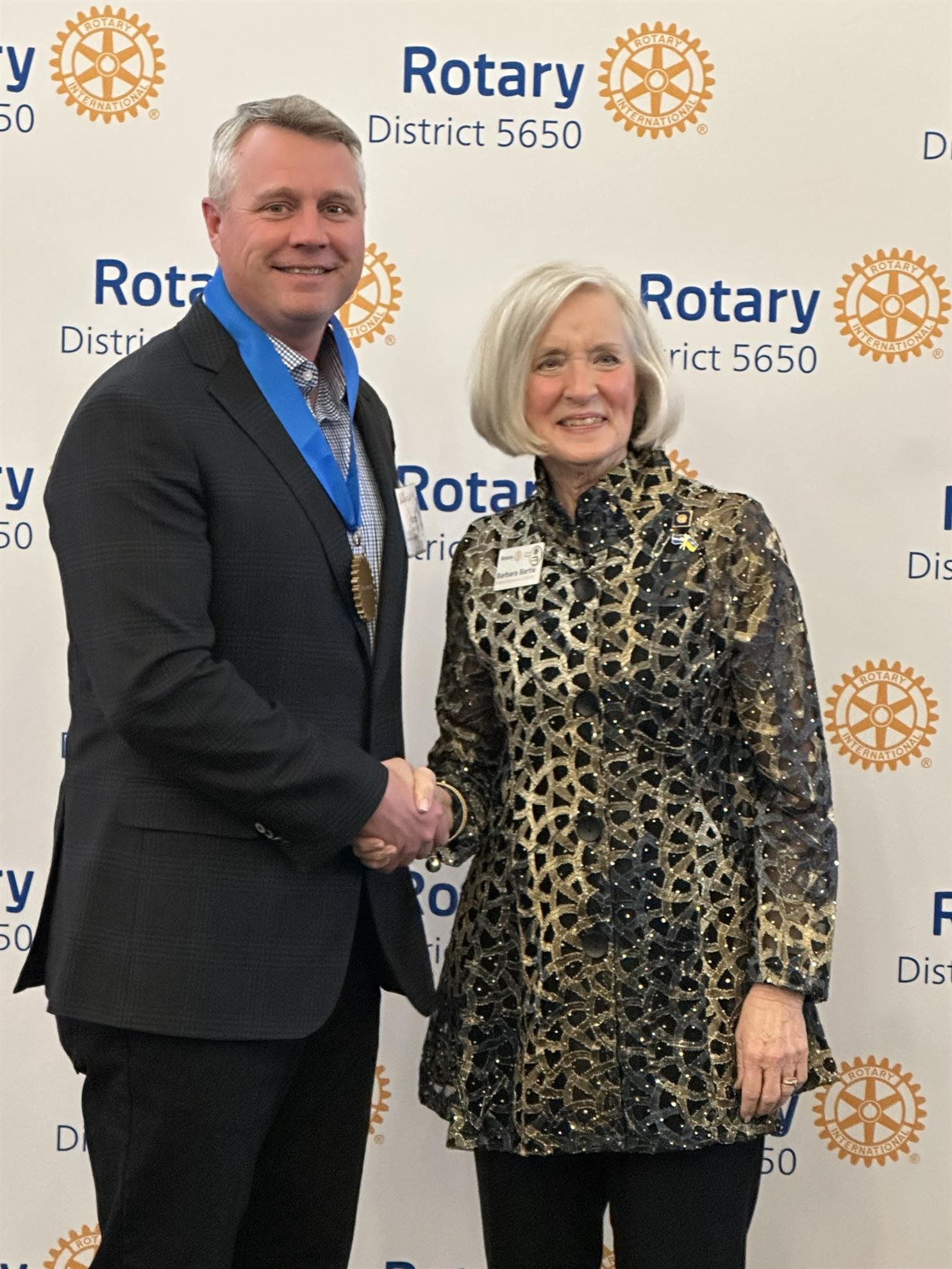 Curran Vetter receives Aurora Rotary Club Golden Wheel Award Rotary