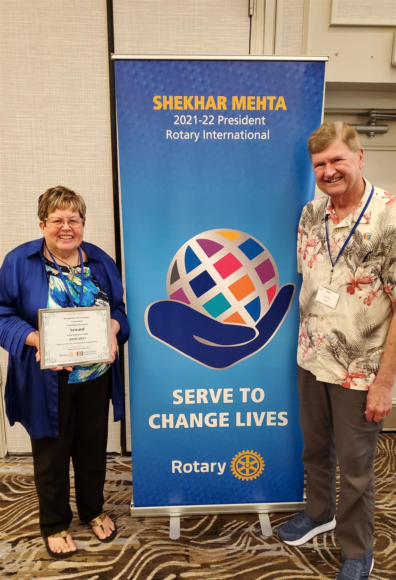 Seward Rotary Recognized By District Rotary Club Of Seward