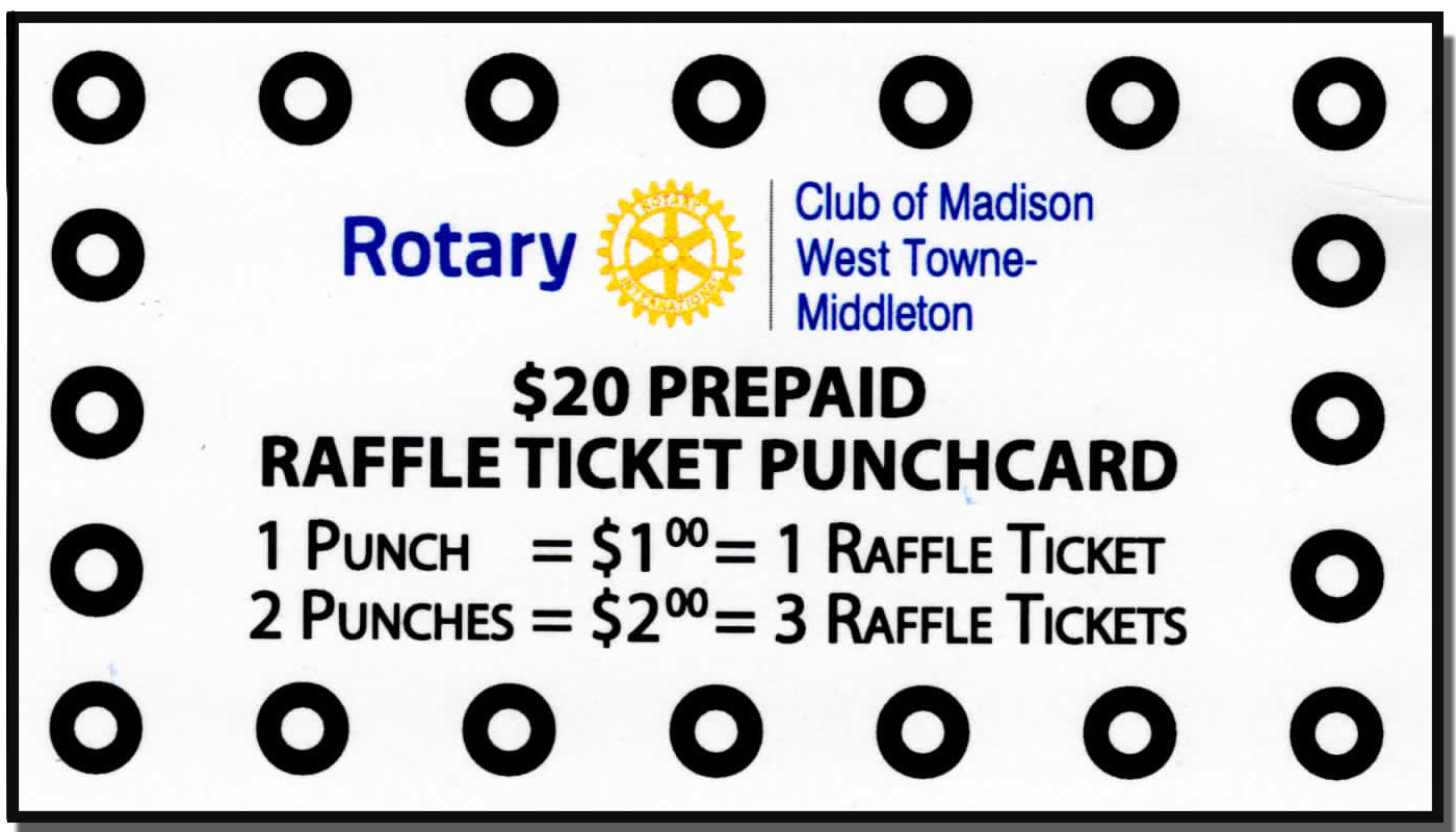 Prepaid Raffle Ticket Punch Cards Now Available Rotary Club of