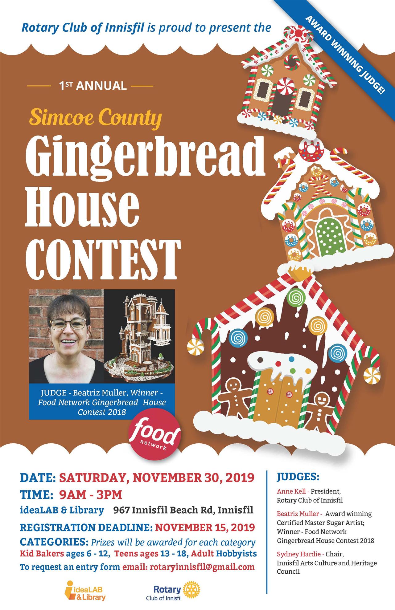 Gingerbread House Contest Judging Sheet
