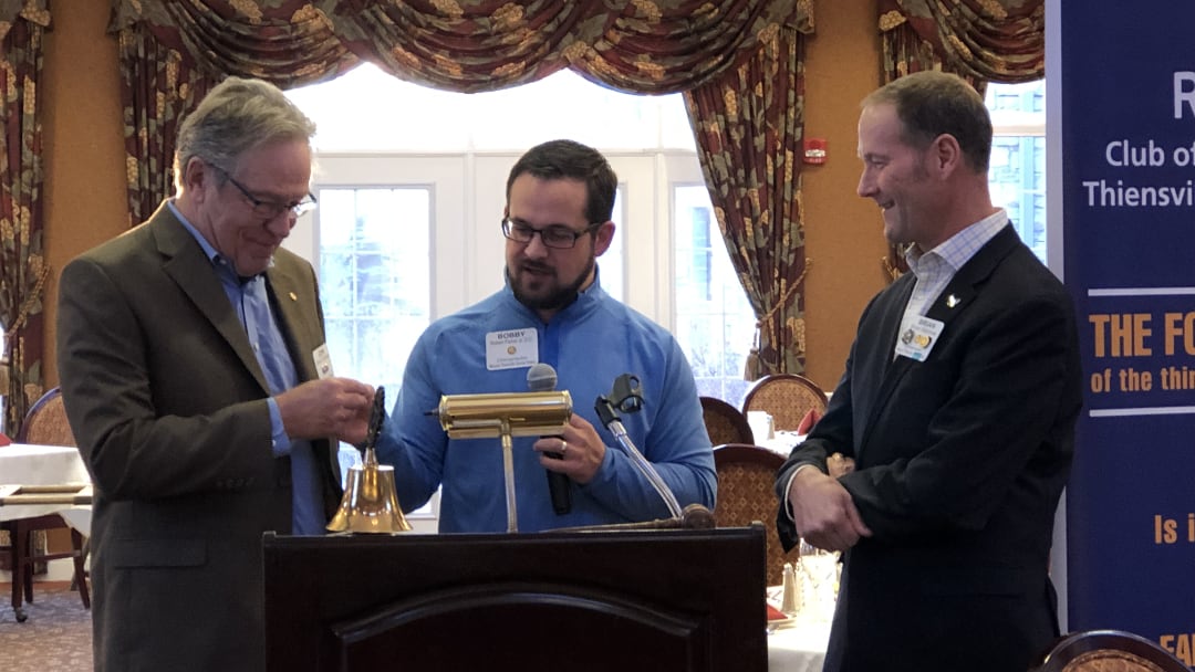 John Cabaniss as Our Newest Member Rotary Club of Mequon