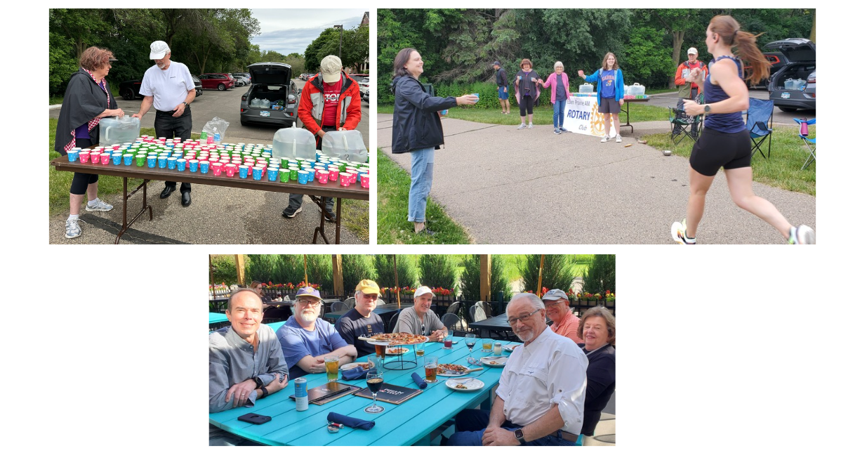 Providing water at Stop the Trafficking 5K in 2024