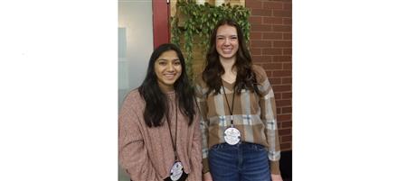We appreciate our high school interns Sudiksha and Kate!