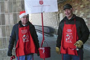 Bell-ringing for Salvation Army 