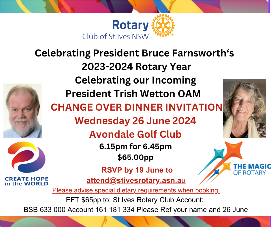 Are you joining us for the celebration of the year? | Rotary Club of St ...