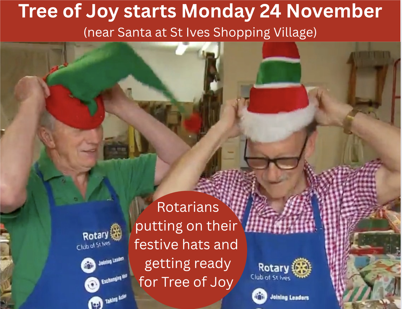 Tree of Joy opens Monday 24 December! | Rotary Club of St. Ives