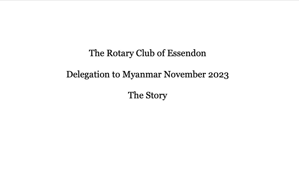 RCE Myanmar Delegation 2003