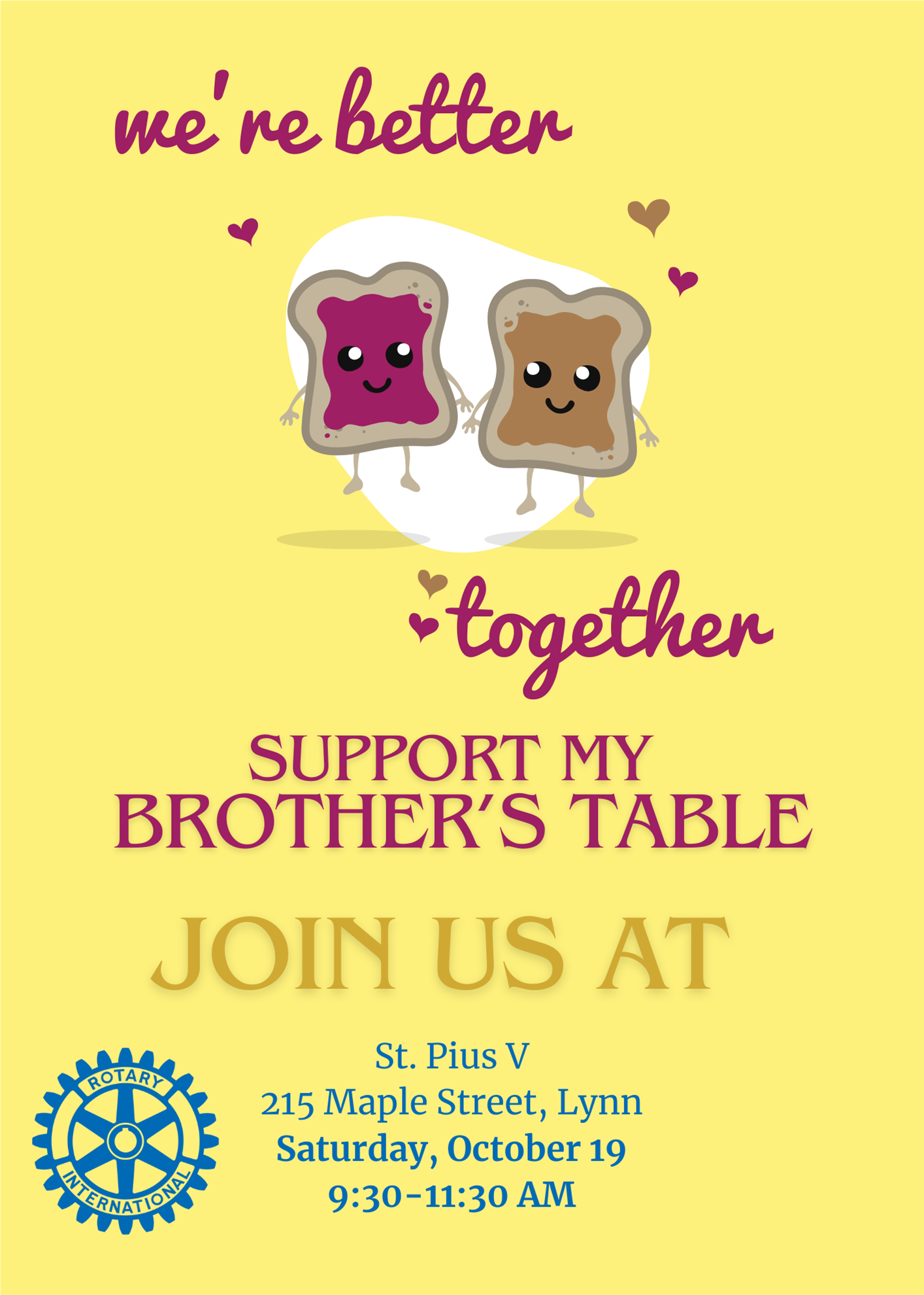Support My Brother's Table Sandwich Making Night