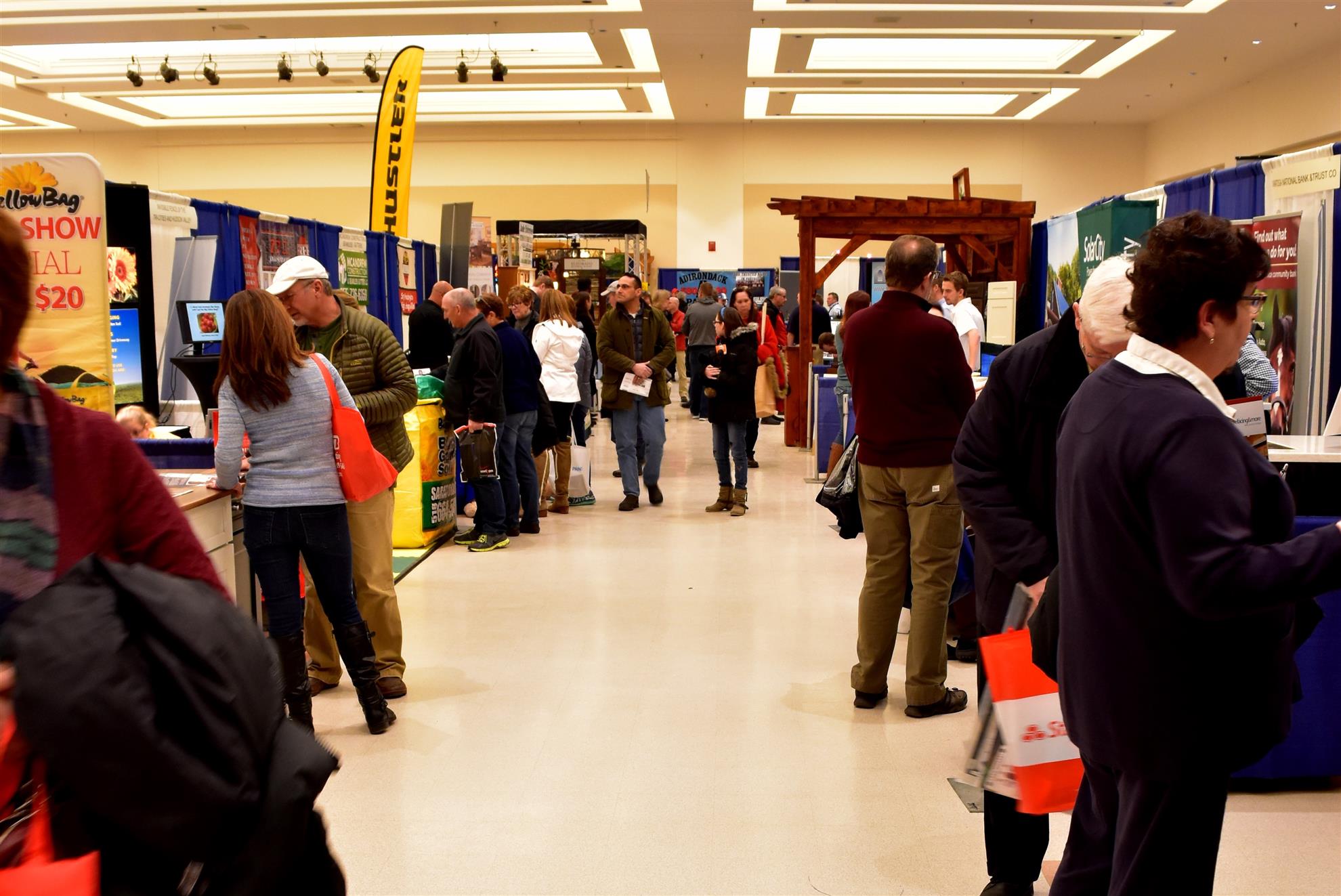 Picture of visitors walking around the Saratoga Springs Rotary Home and Lifestyle Show