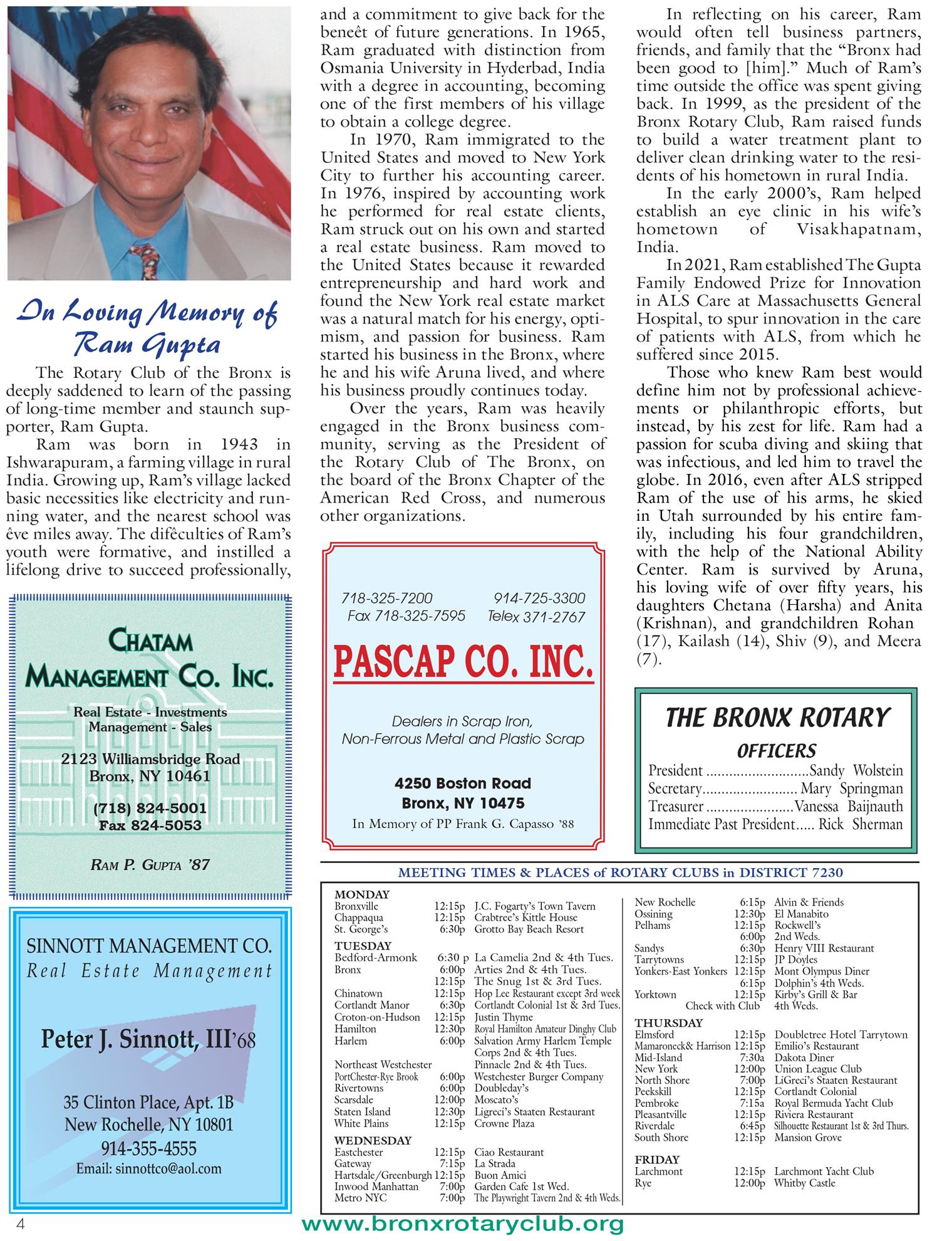 Tuesdays newsletter 5/2, 5/9/2023 p4