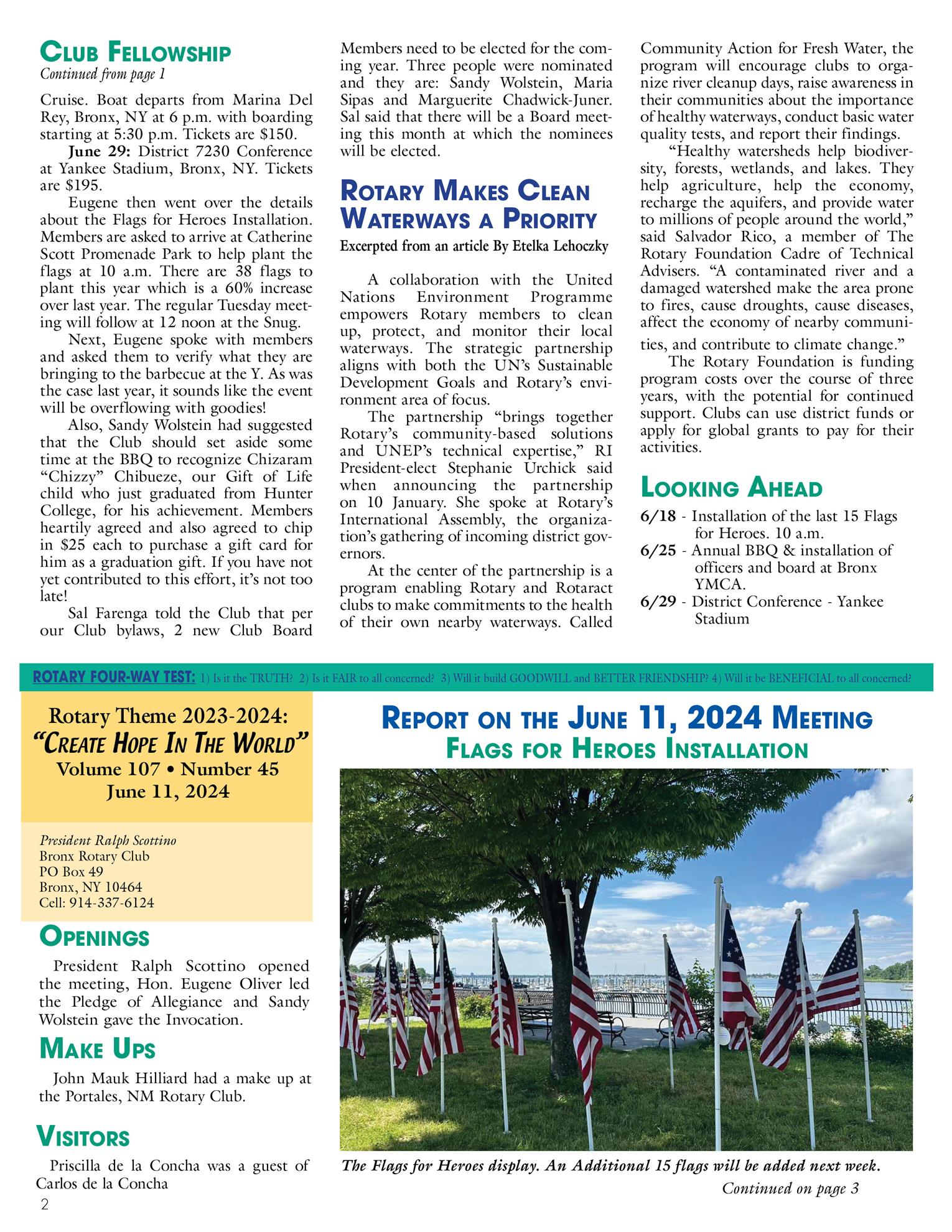 Tuesdays newsletter 6/4 & 6/11/2024 p2