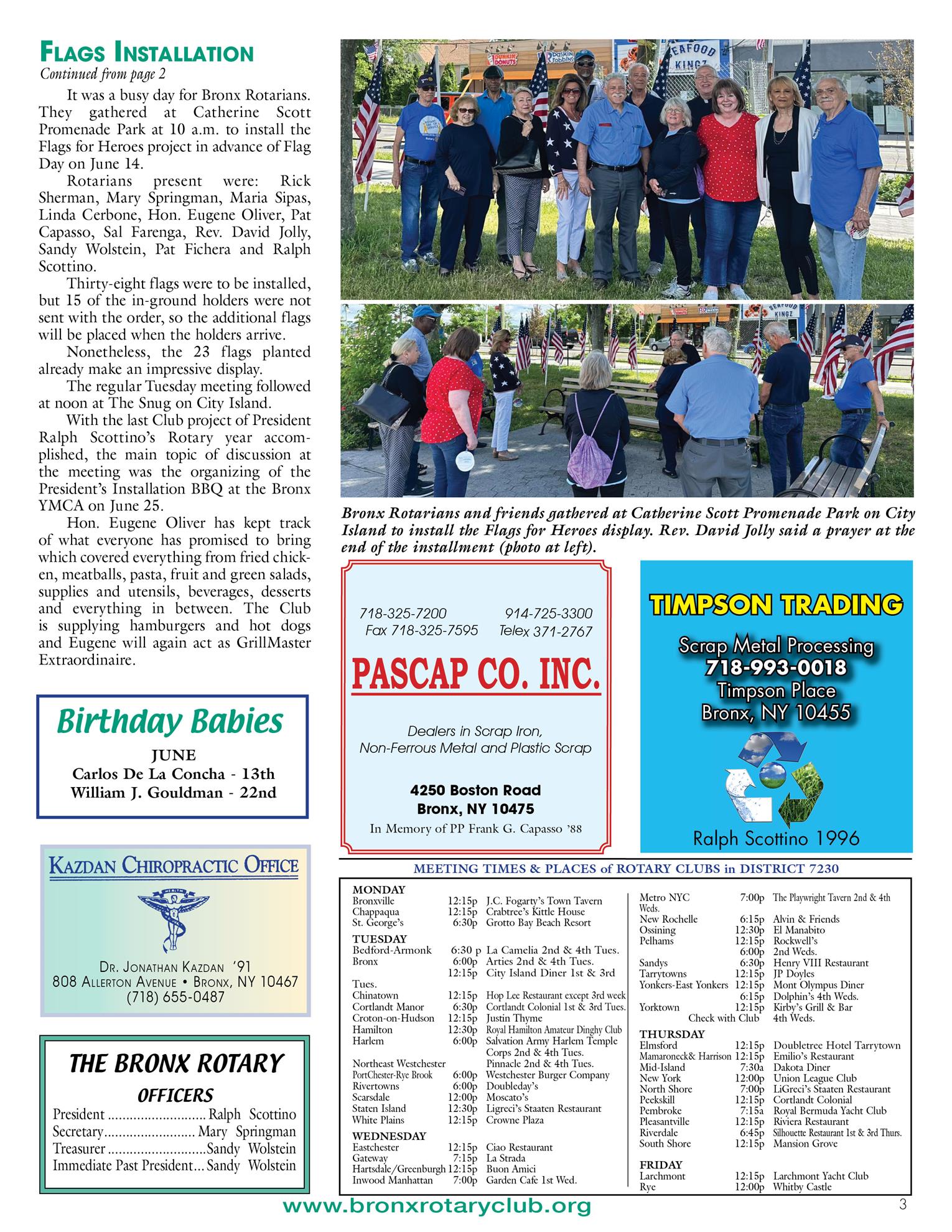 Tuesdays newsletter 6/4 & 6/11/2024 p3