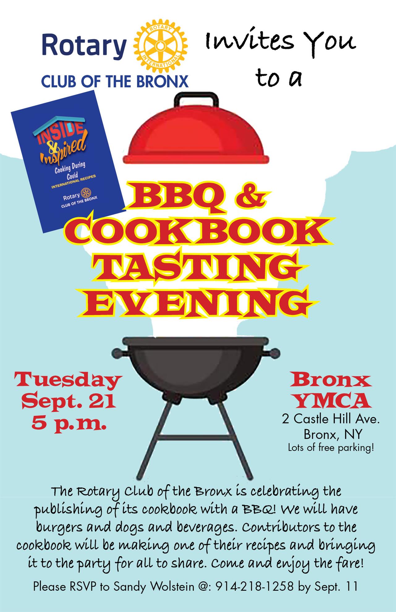 BBQ & Cookbook Tasting Event Invite