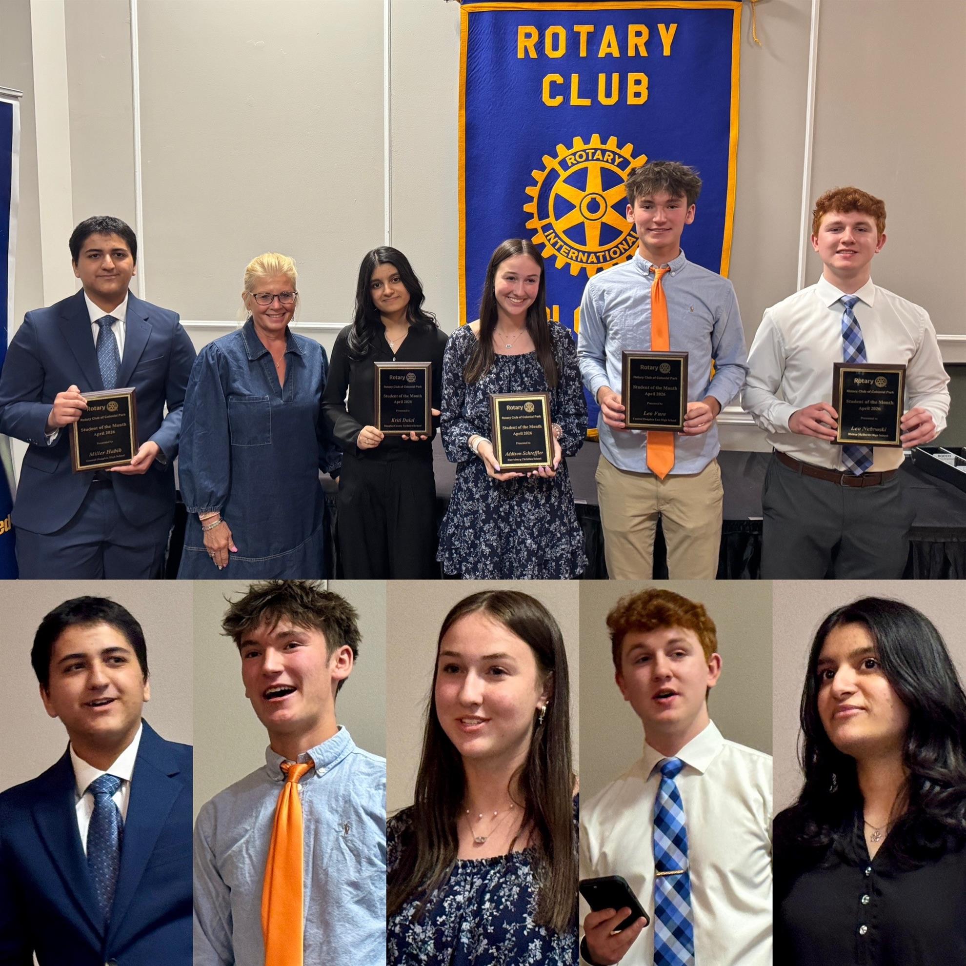 Students of the Month April 2026
