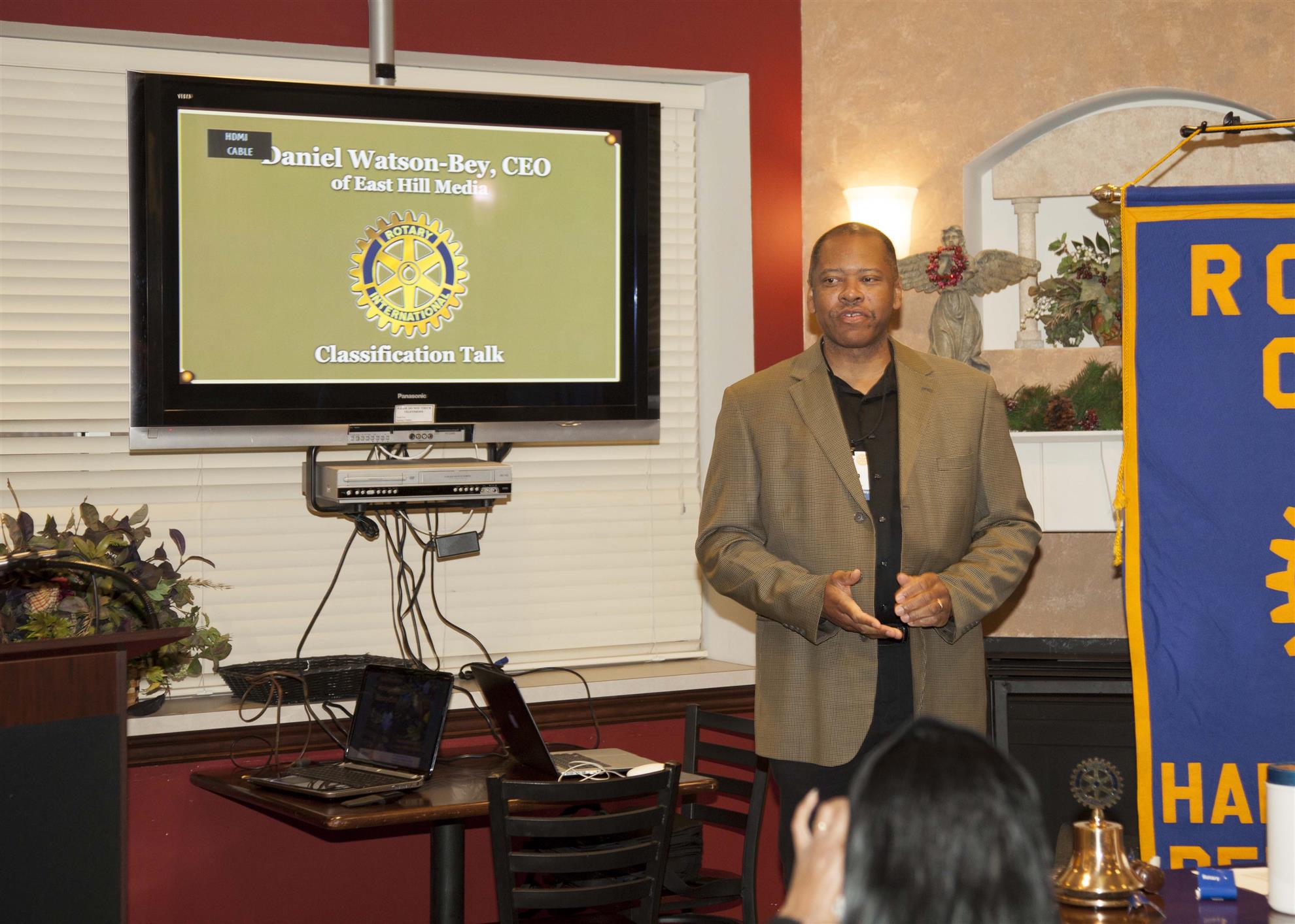 Daniel WatsonBey Gives Classification Talk Rotary club of Harleysville