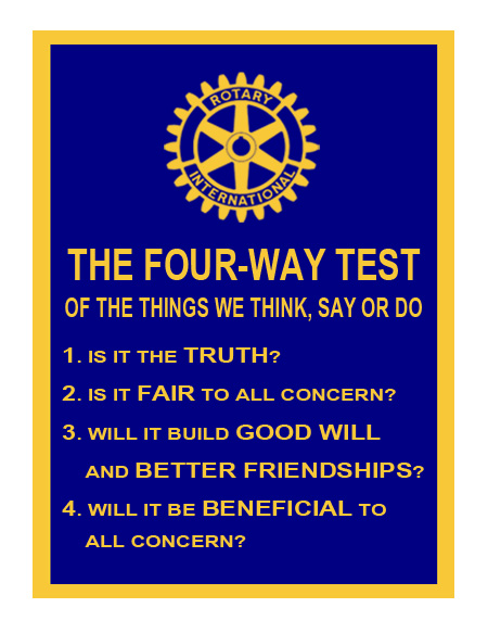 Image result for four way test rotary