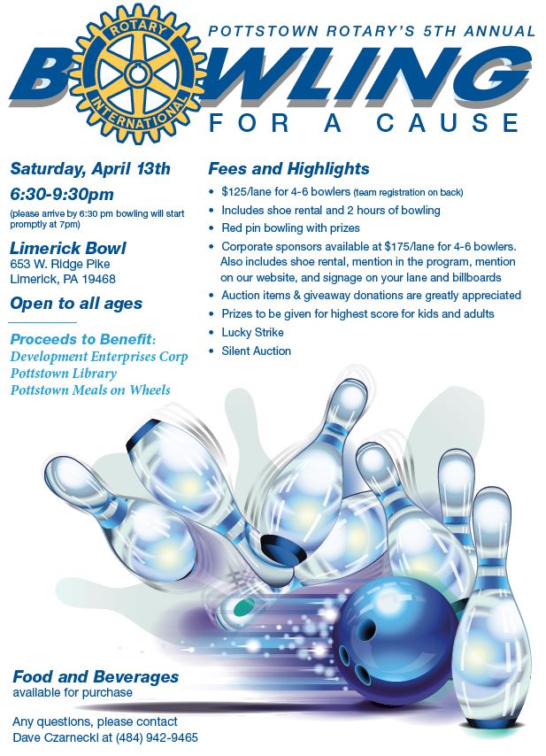 Bowling For A Cause Rotary Club of Pottstown