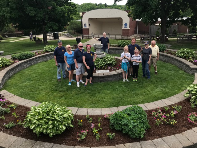 Local Rotarians Plant Gardens In Henry Law Park Rotary Club Of Dover