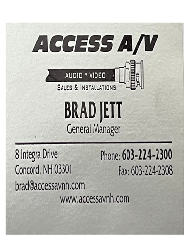 Access A/v - Brad Jett