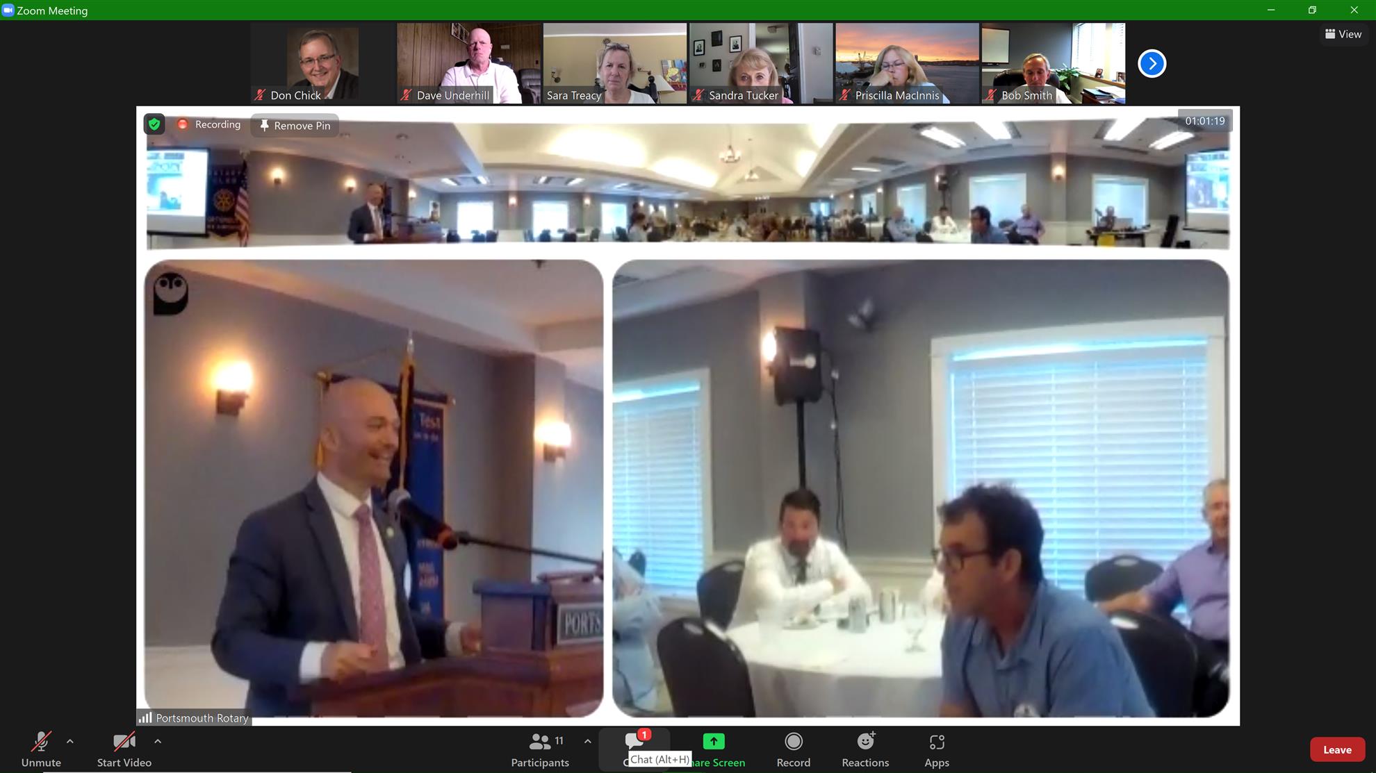 Rotary Log for August 12, 2021 Rotary club of Portsmouth