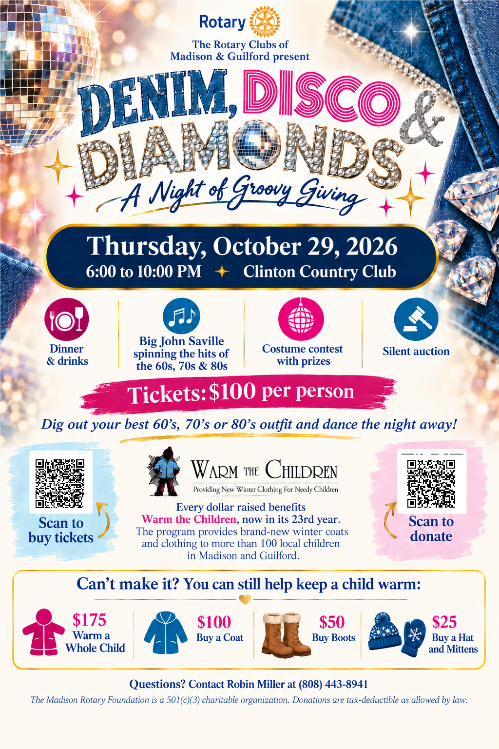 Denim, Disco & Diamonds: A Night of Groovy Giving -- Warm The Children 2nd Annual Fundraiser