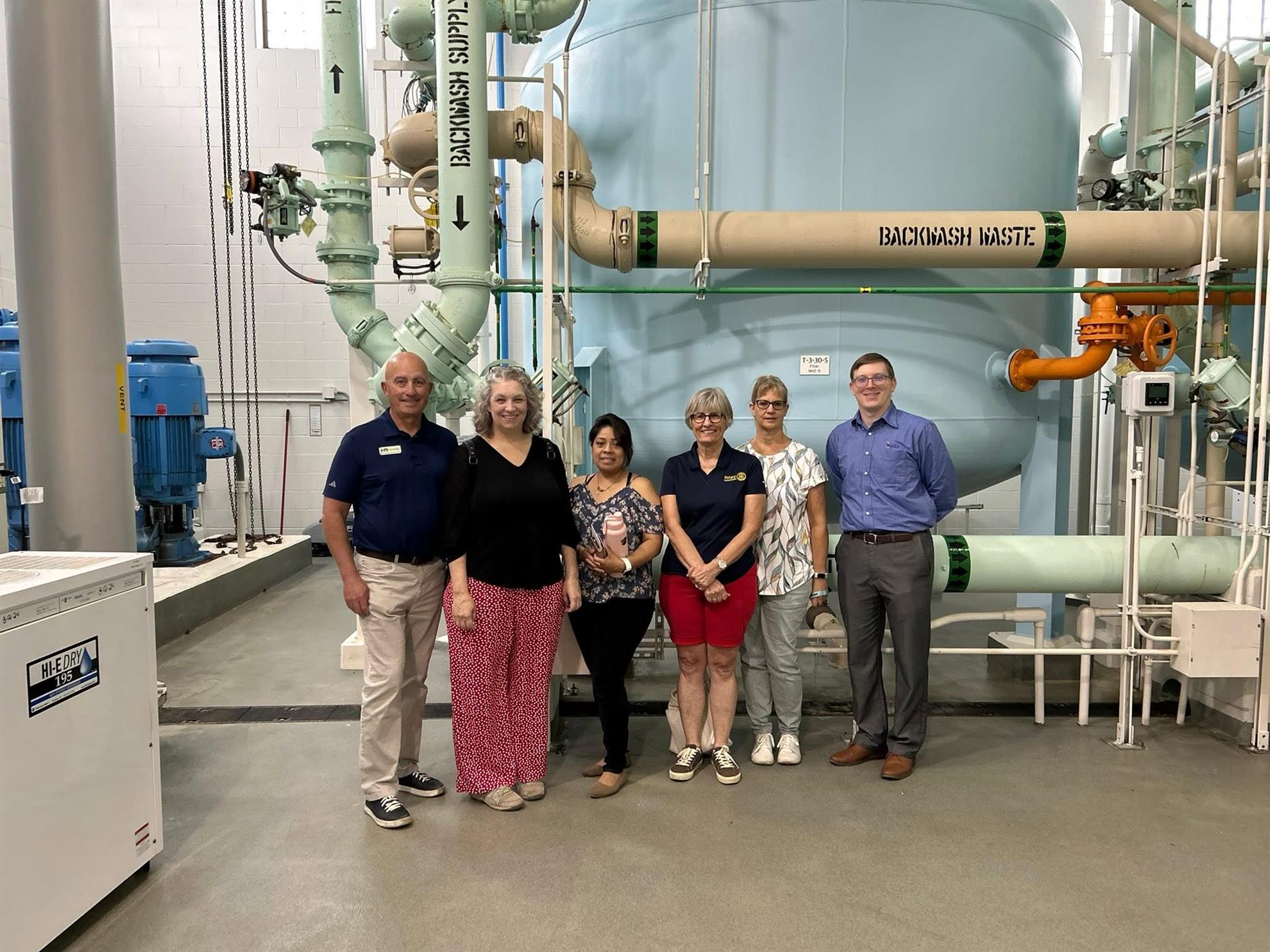 Club tour Hutchinson water plant