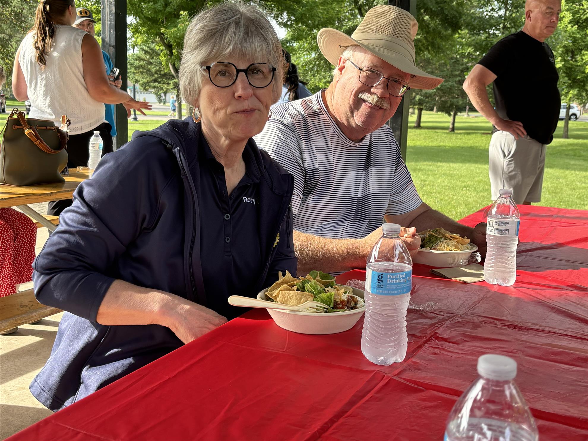 Jean & Pete Hallberg enjoying our annual picnic