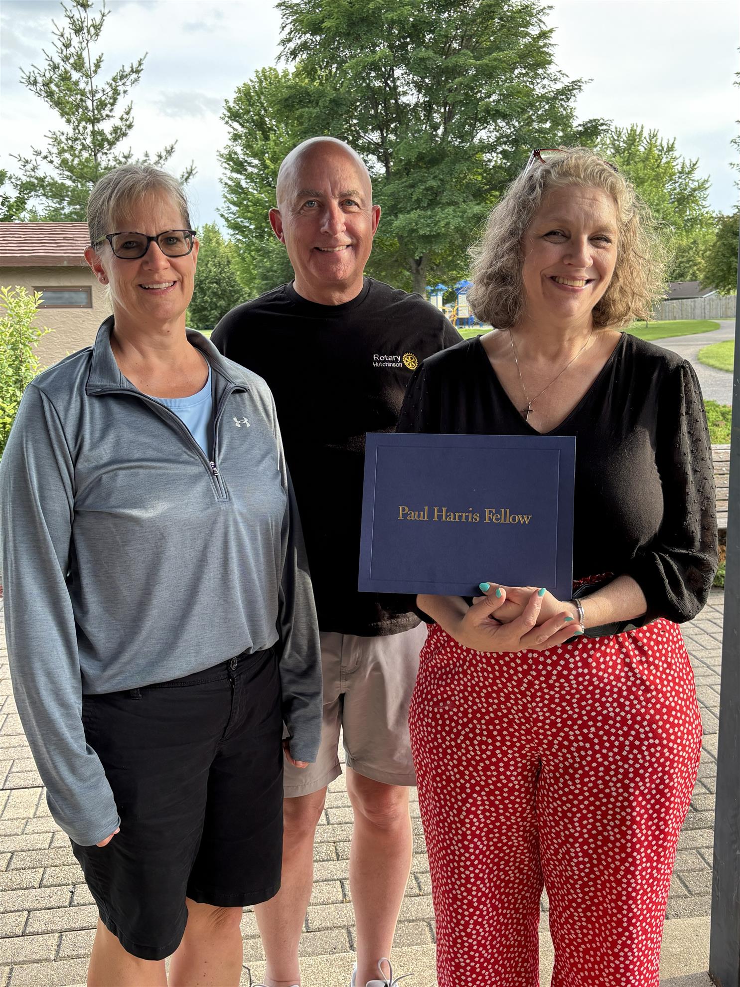 Sharon Wersal and Lisa Hill received Paul Harris awards