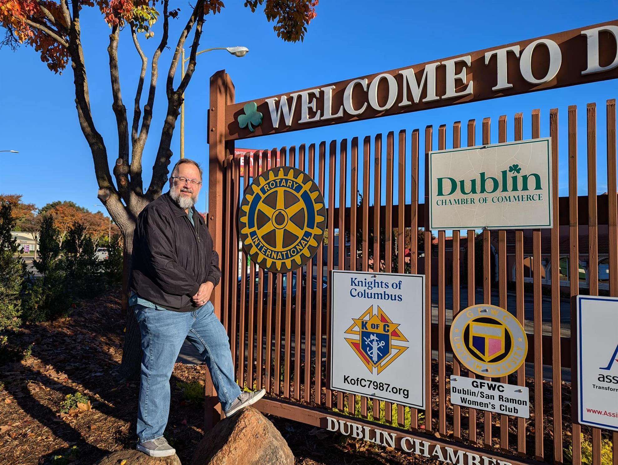 Thanks to Rotarian Chris Hobbs the Rotary Sign Shines Again!