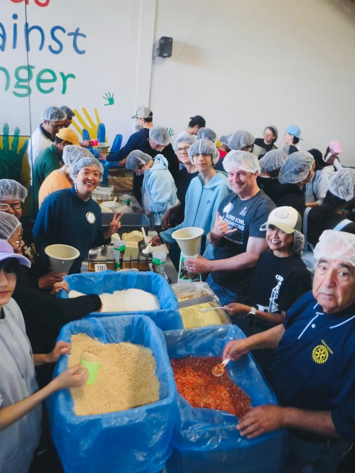 to pack an incredible 16,848 meals for families in Haiti. 