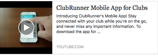 Mobile App  ClubRunner