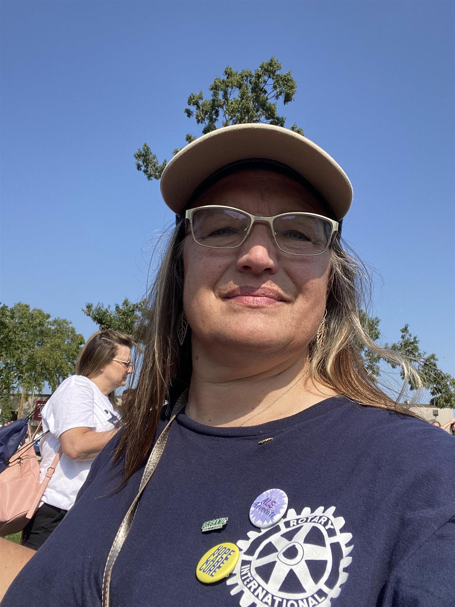 Participating in the Hope Walk for ALS