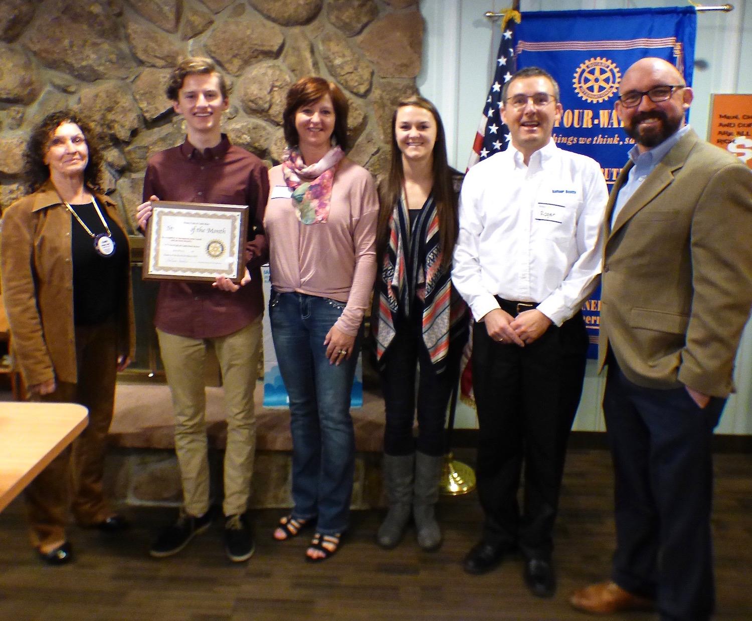 Zach Wilson Is Student Of Month For March Rotary Club Of Castle Rock