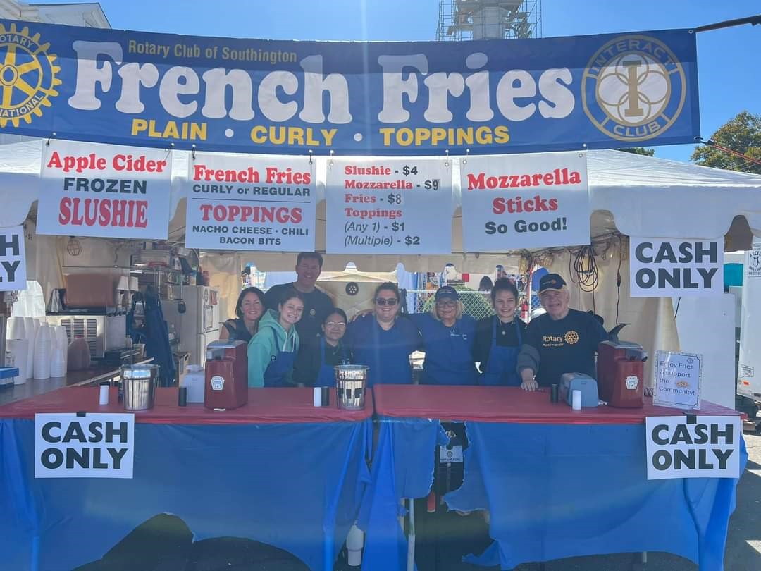 2024 Apple Harvest Rotary French Fry Booth Rotary Club of Southington