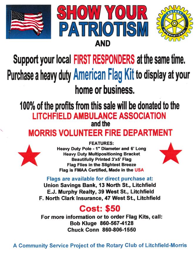 Patriotism Project  Rotary Club of Litchfield-Morris
