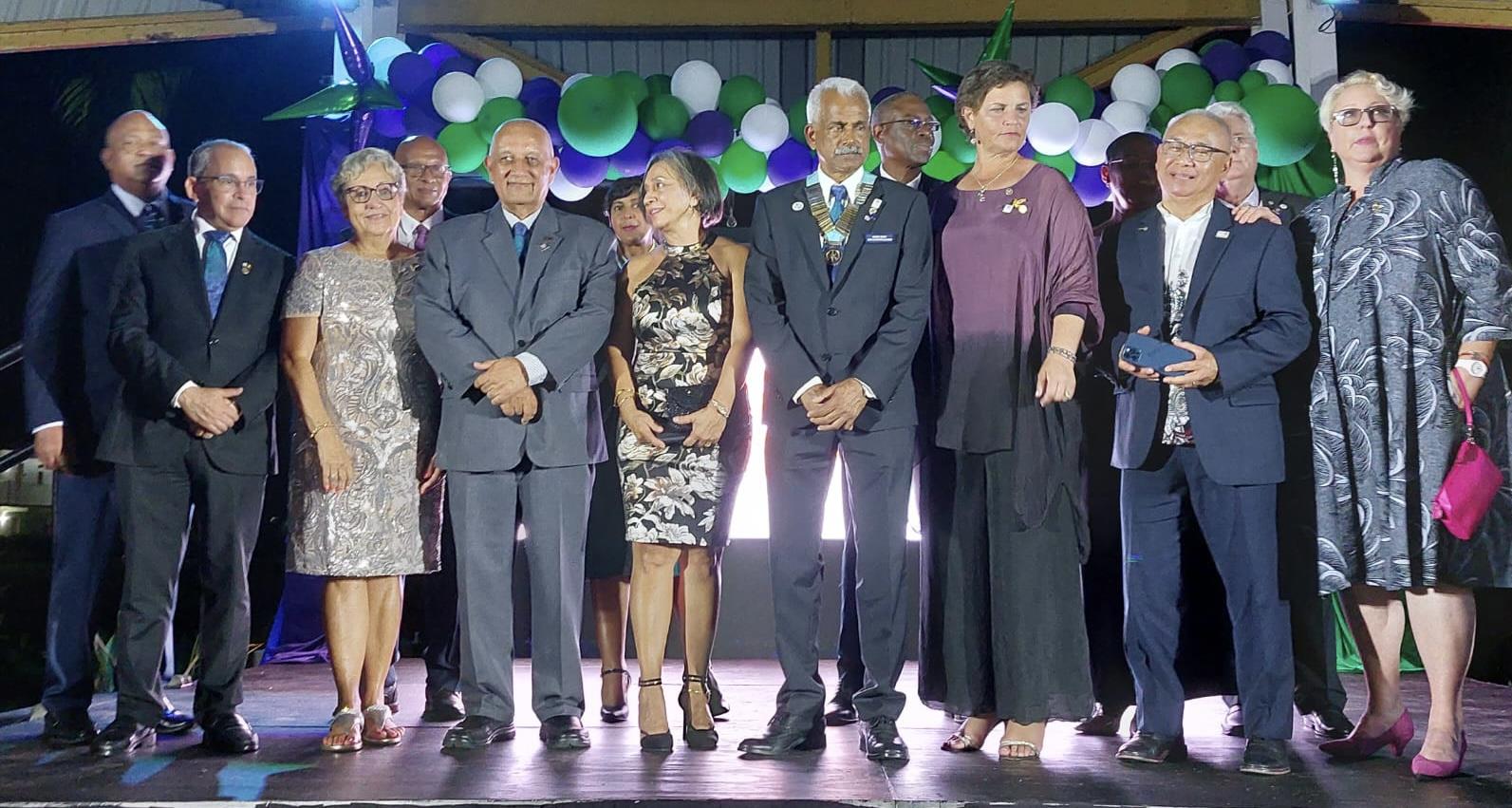 Past District Governors of 7030 Welcoming New District Governor Leslie Ramdhanny