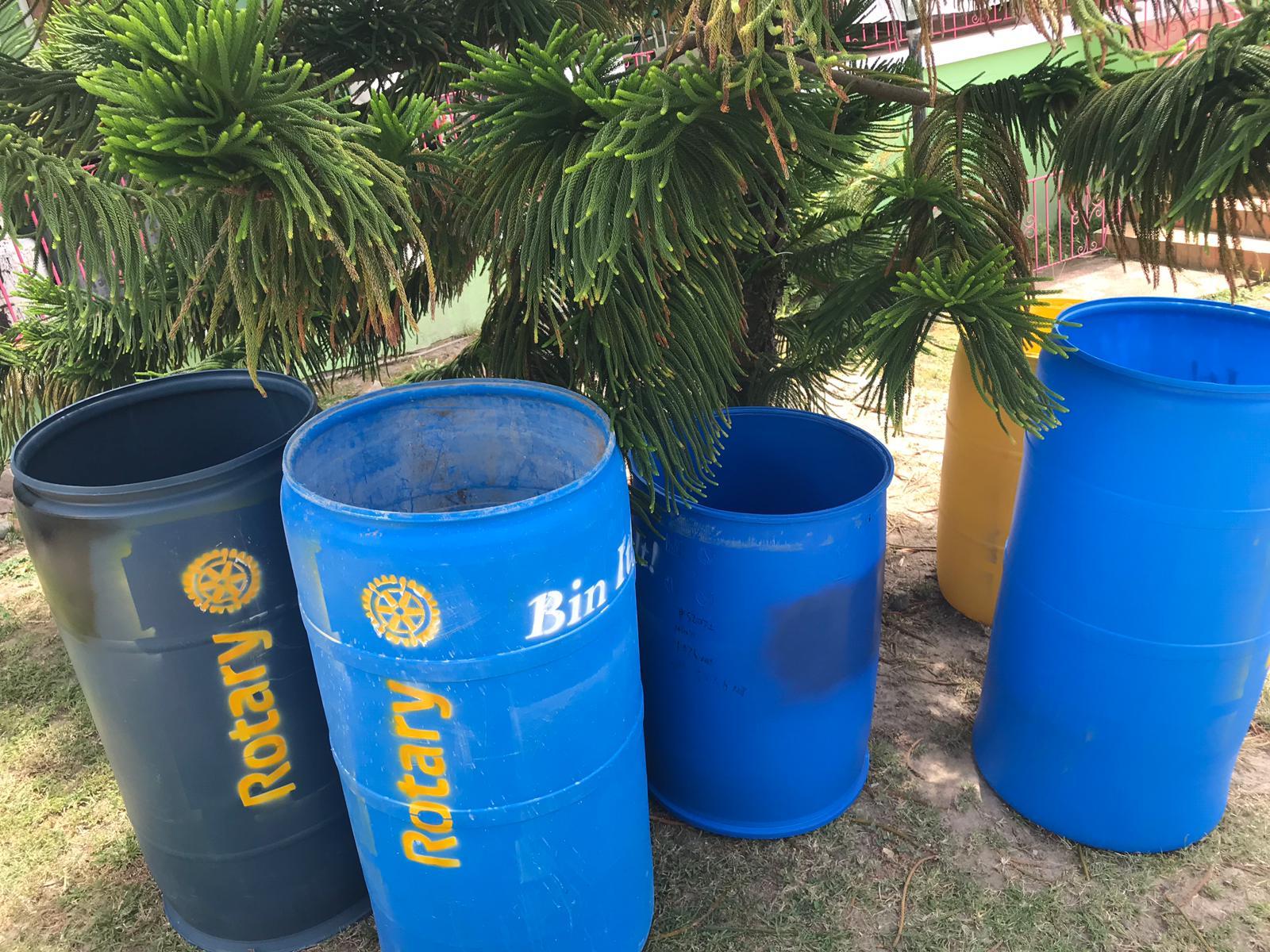Garbage Disposal Bins Project Rotary Club of Montserrat
