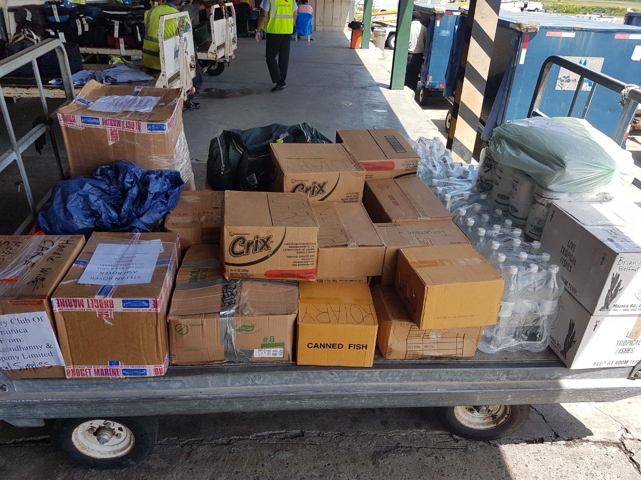 Hurricane Relief Supplies Rotary Club of Montserrat