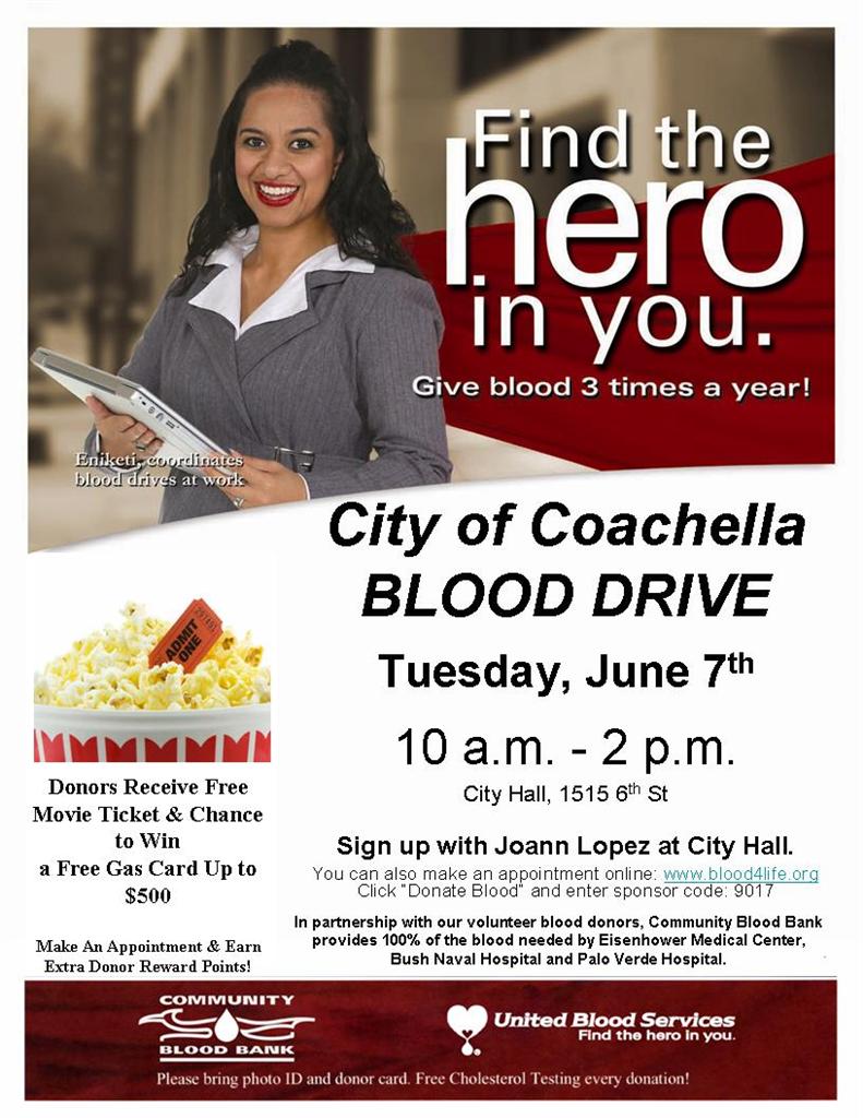 City of Coachella Blood Drive 06-07-11