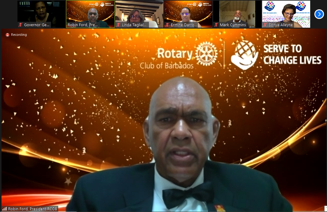 President Robin Takes Office | Rotary Club of Barbados