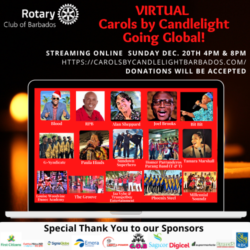 Virtual Carols by Candlelight Barbados is going Global Rotary Club of